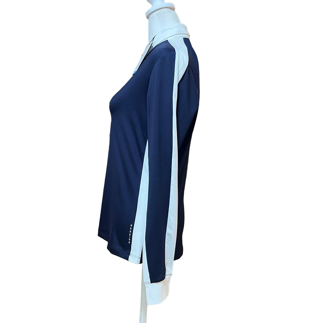 Dunning Moira Ventilated Long Sleeve Polo - Night Sky - Small - Skorzie