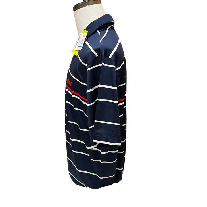 Puma Stripe Polo (w/ logo) - Navy - Skorzie