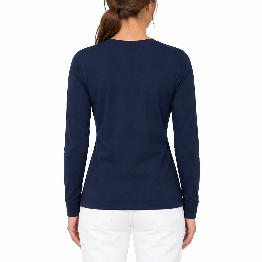 BloqUV Women's Relaxed Sun Shirt L/S Navy Size S