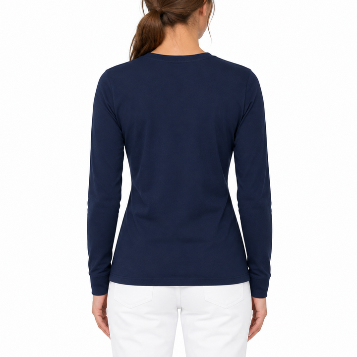 BloqUV Women's Relaxed Sun Shirt L/S Navy Size S