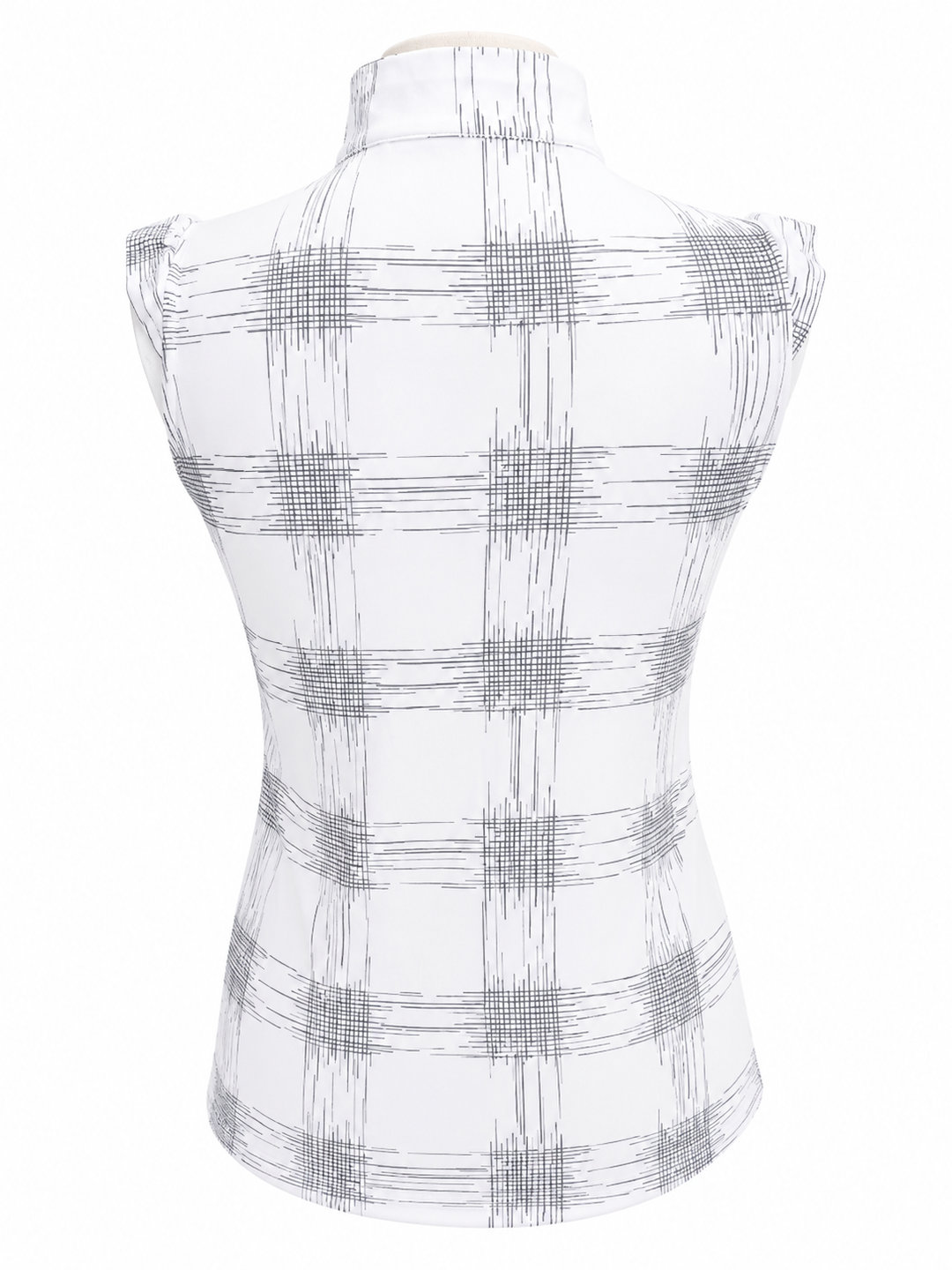 SanSoleil SolCool Sleeveless Mock  - Hash Black/White