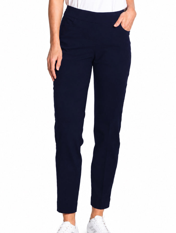 Slimsation Women's Golf Ankle Pants 29" Midnight Blue Size 8