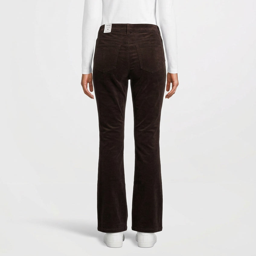 J. McLaughlin Women's Jeans Lenni Velvet (29") Dark Chocolate Size 10