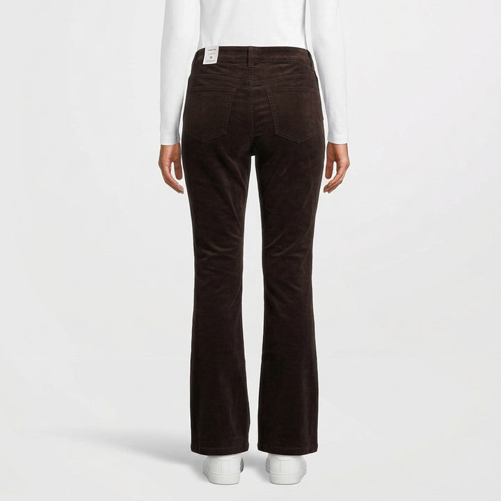 J. McLaughlin Women's Jeans Lenni Velvet (29") Dark Chocolate Size 10