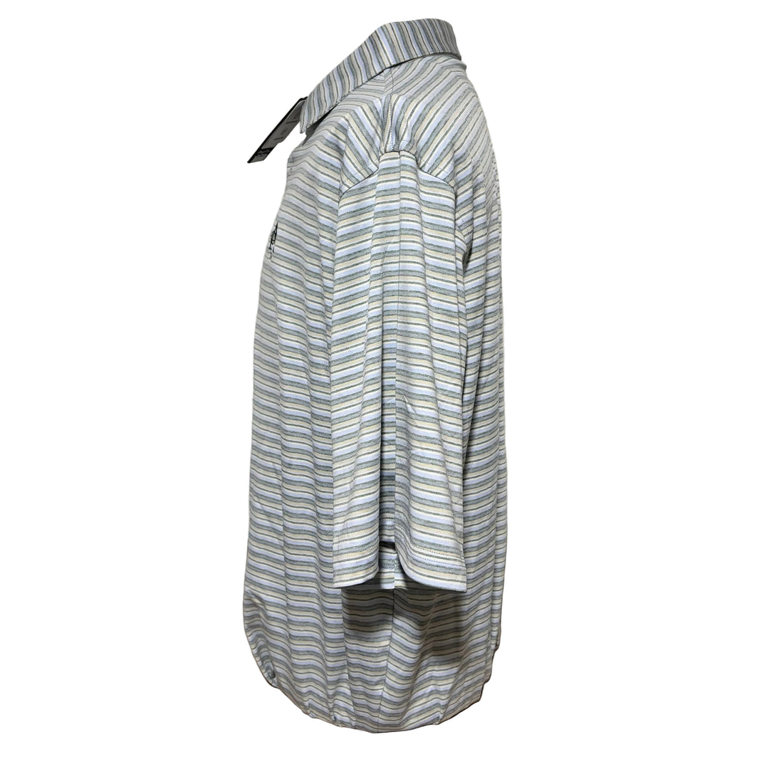 Straight Down Oceano Stripe Polo (w/logo) - Pine - XX-Large - Skorzie