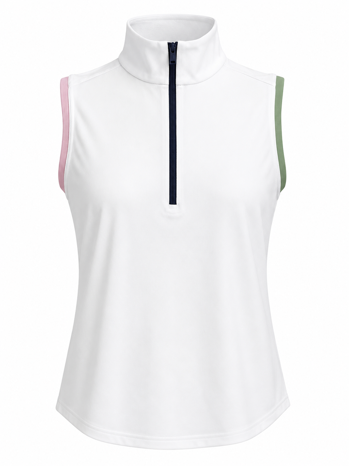 RLX Ralph Lauren Sleeveless Air Tech Polo (w/ logo) - White