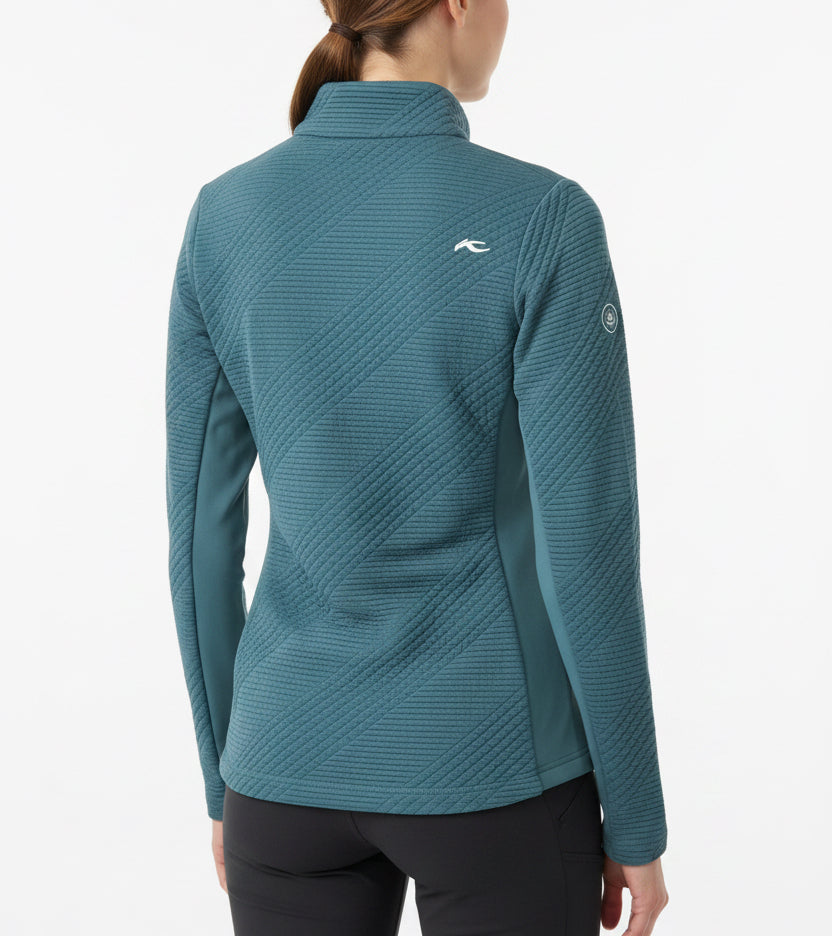 KJUS Women's Golf Half Zip Neila Midlayer (w/logo) Blue Size XS