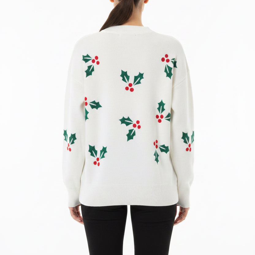 Beach Riot Callie Sweater - Frost/Holly - Small - Skorzie