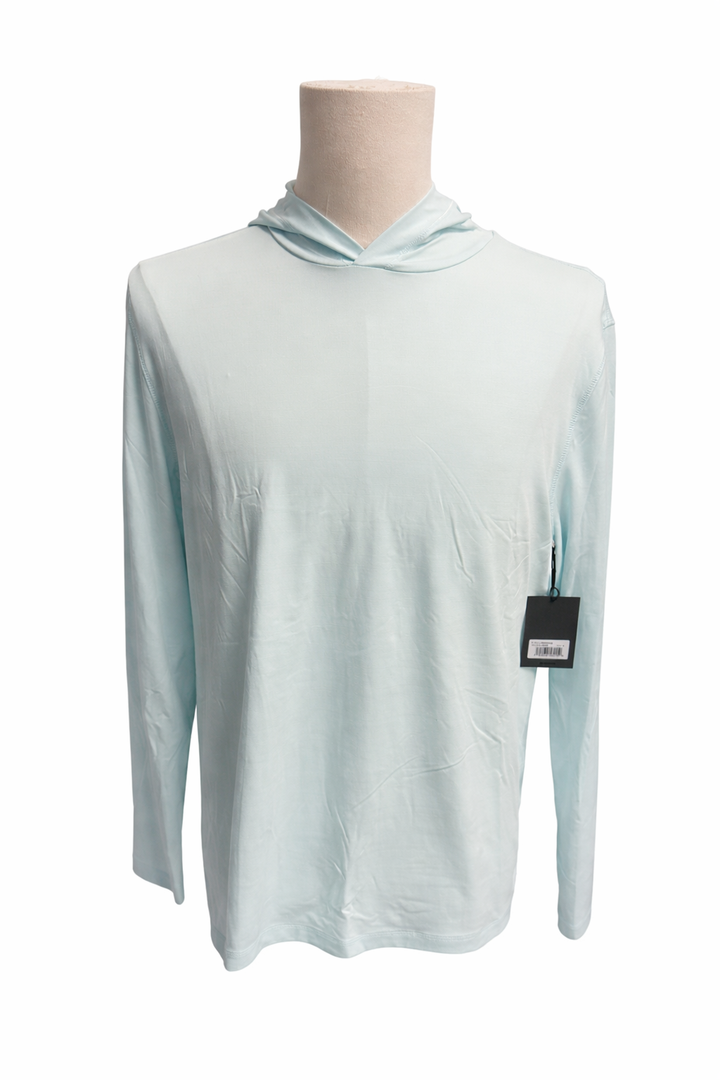 G/FORE Men's Melange Ice Nylon Hoodie - Daybreak - Medium - Skorzie