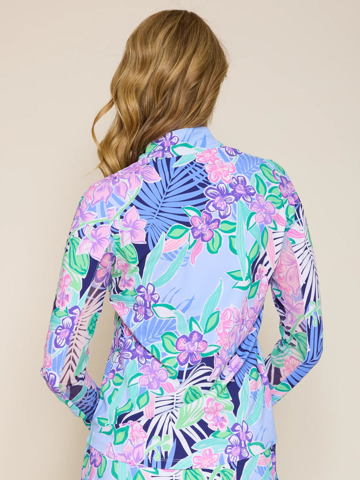 G-Lifestyle Quarter Zip Sun Protection Top - Island Navy - Skorzie