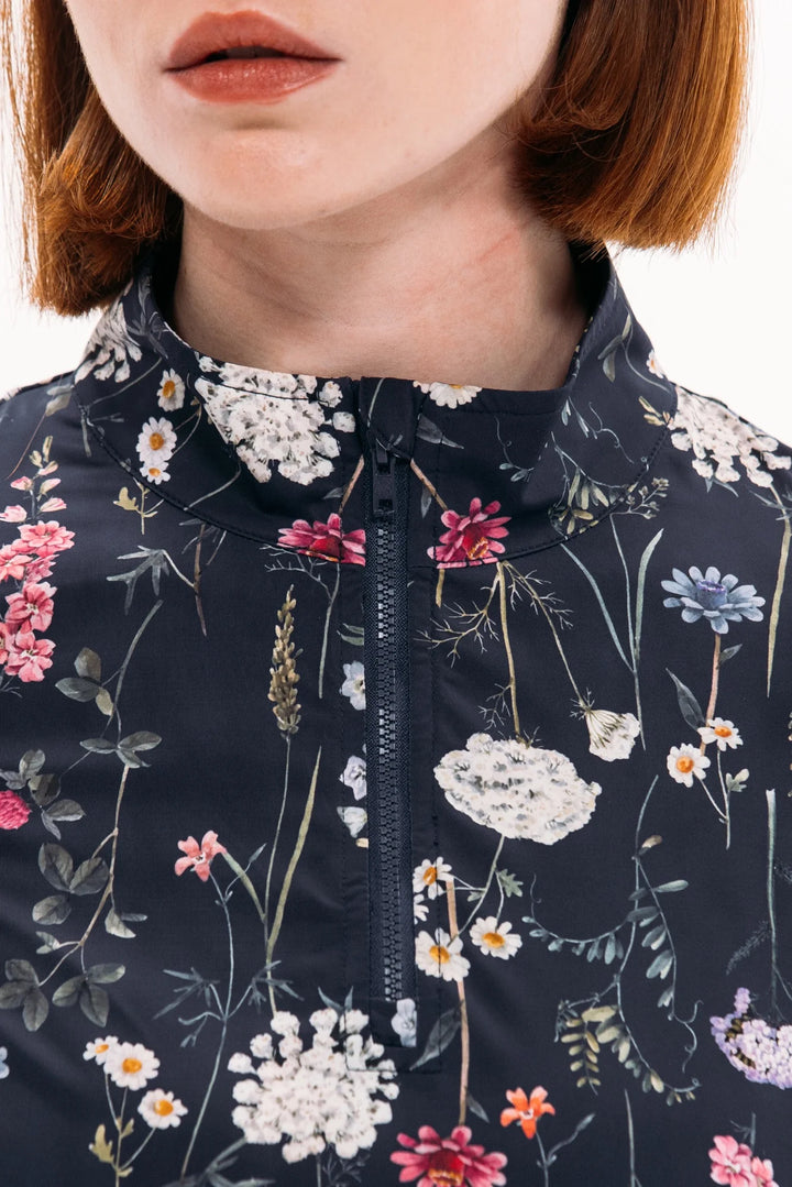 Foray Golf Printed Sun Shirt - Navy Floral - Skorzie