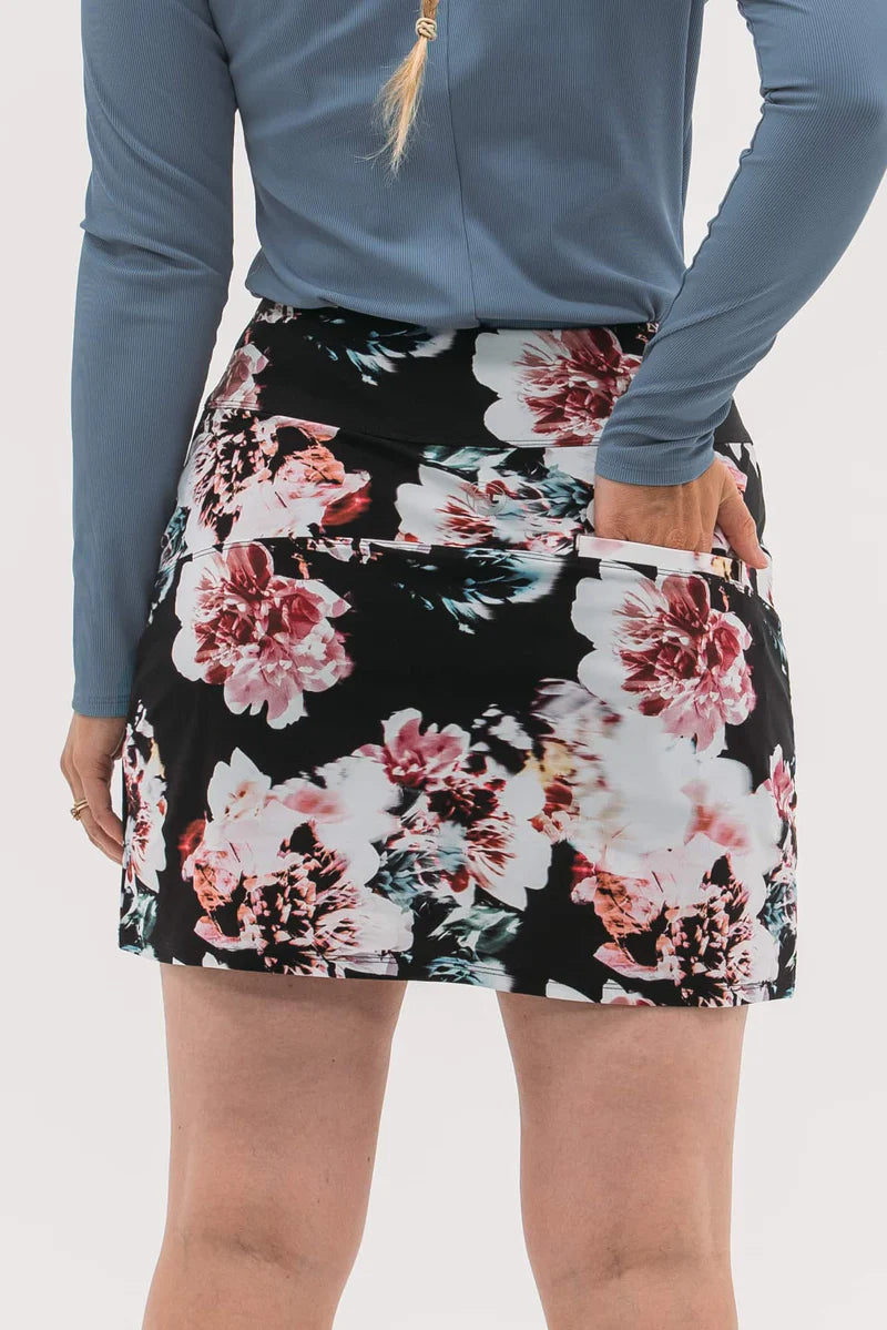 Foray Golf Floral Printed 15.5" Skirt - Skorzie