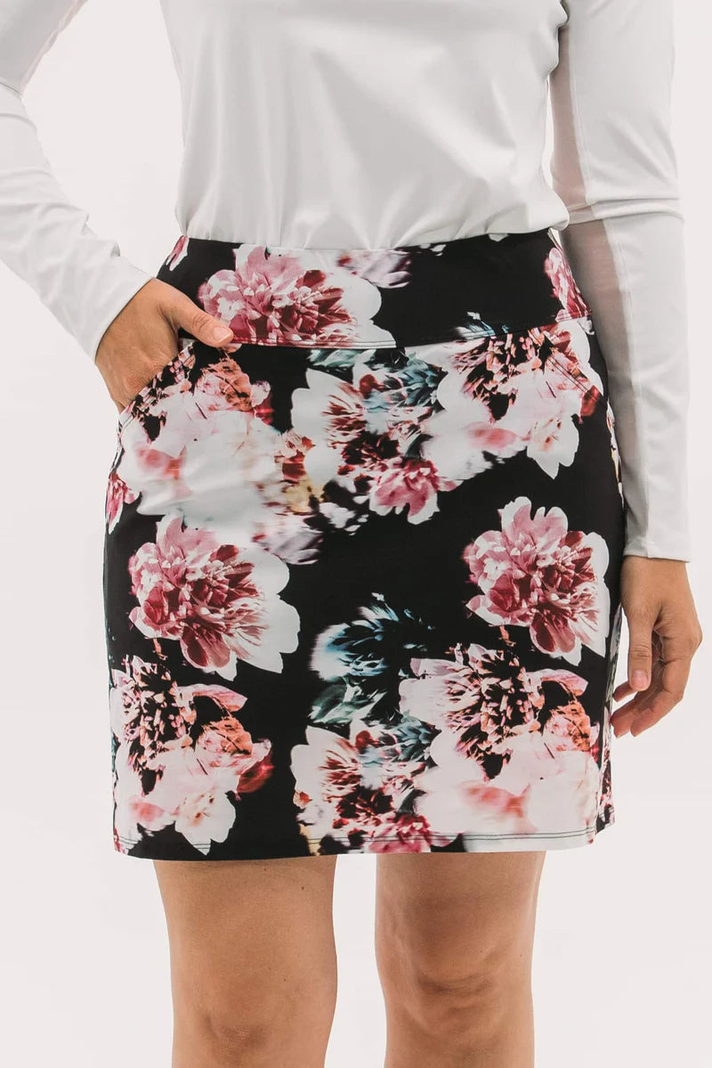 Foray Golf Floral Printed 17" Skirt - Skorzie