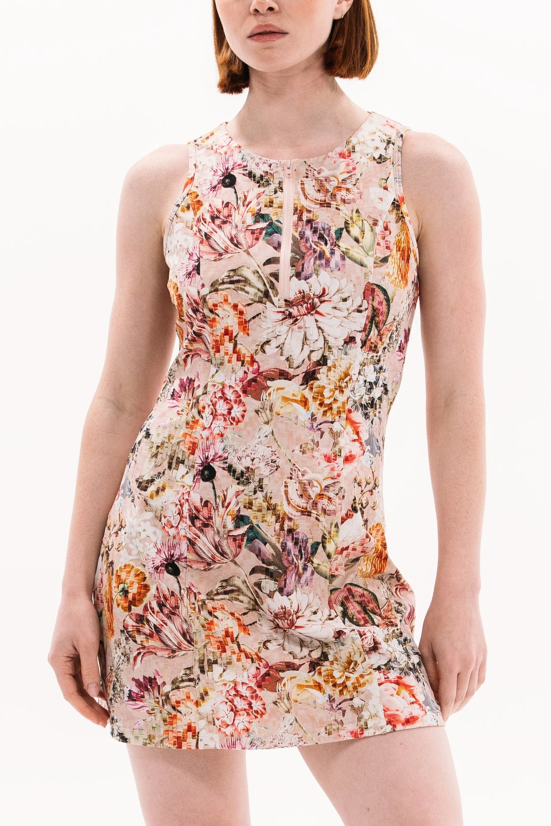 Foray Golf Built In Bodysuit Dress - Mosaic Floral - Skorzie