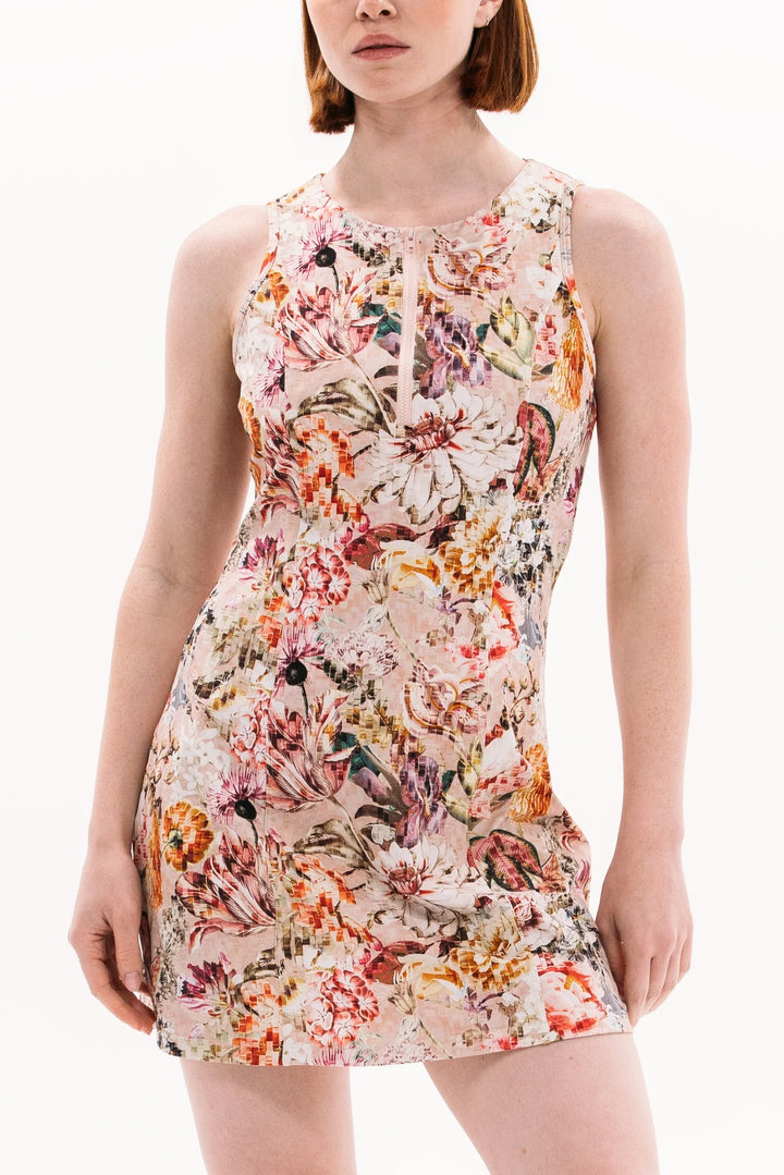 Foray Golf Built In Bodysuit Dress - Mosaic Floral - Skorzie