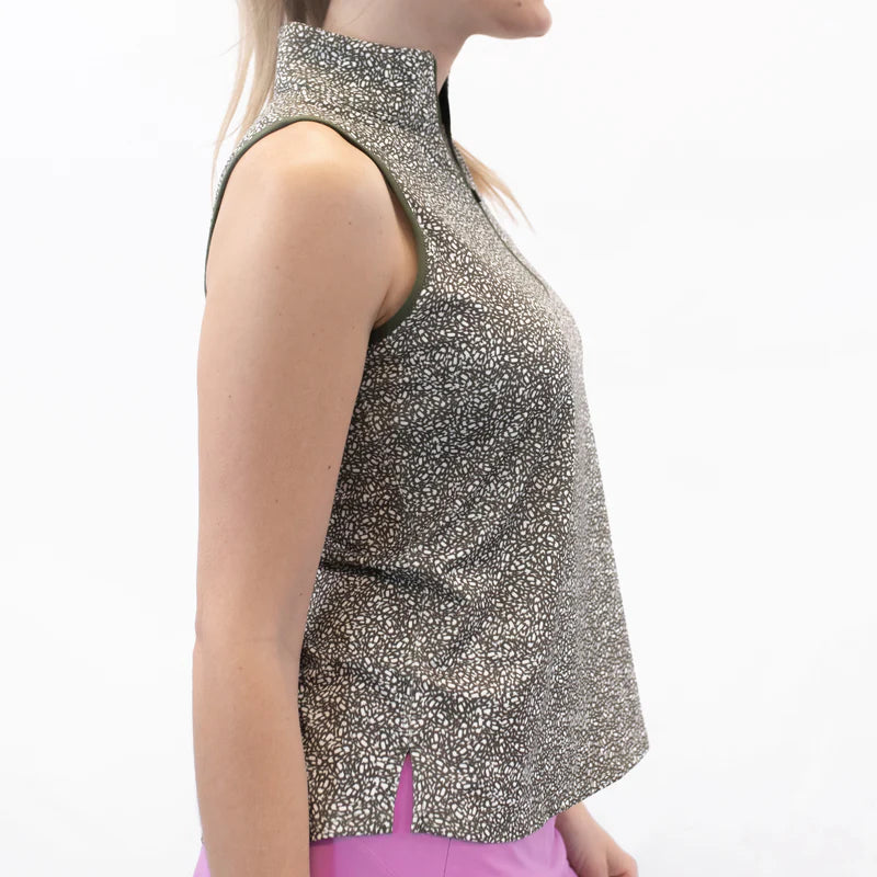 Belyn Key Mock Cutaway Sleeveless - SGT Pepper Texture - Skorzie