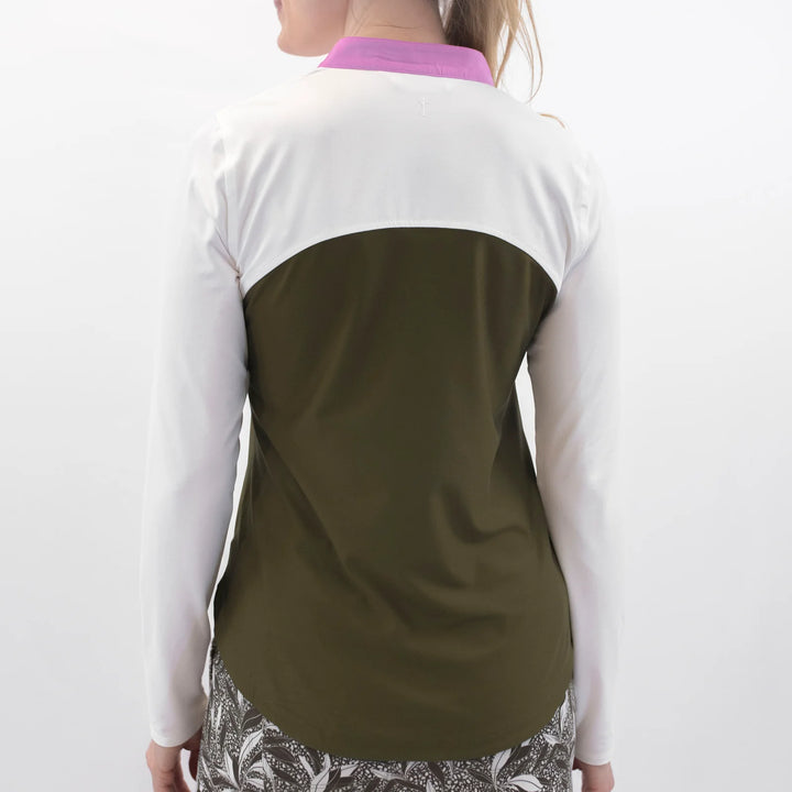 Belyn Key Emmy Long Sleeve - Olive/Iris/Chalk - Skorzie