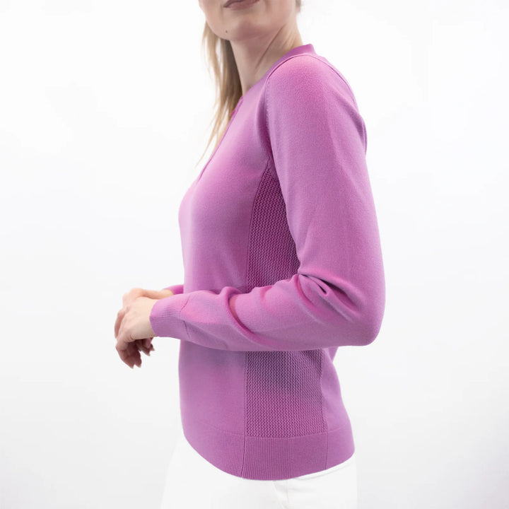 Belyn Key Performance Quarter Zip Sweater - Iris - Skorzie