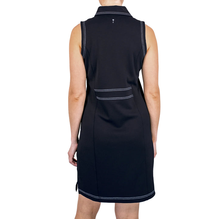 Belyn Key Sleeveless Charlotte Dress - Onyx