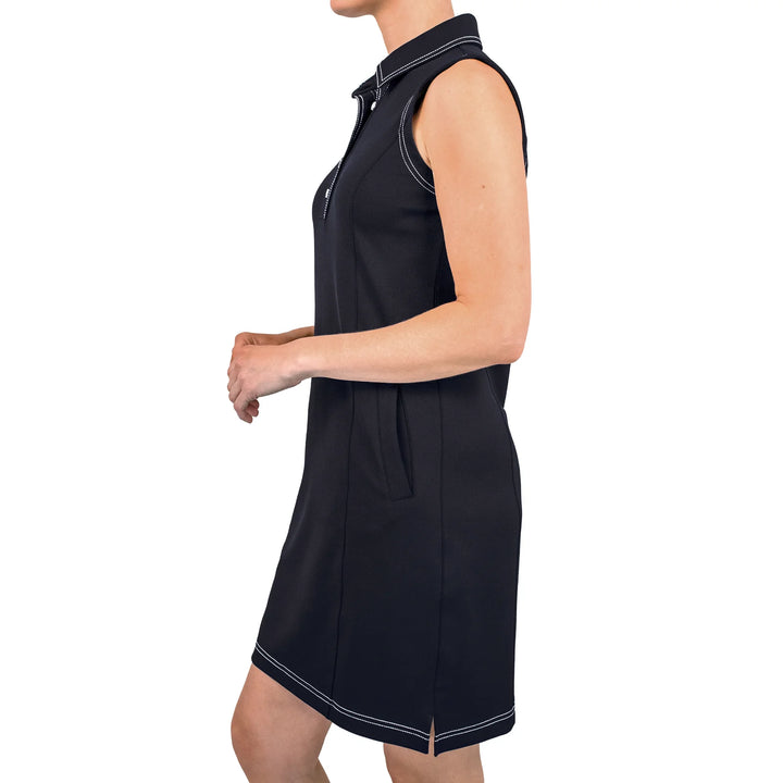 Belyn Key Sleeveless Charlotte Dress - Onyx