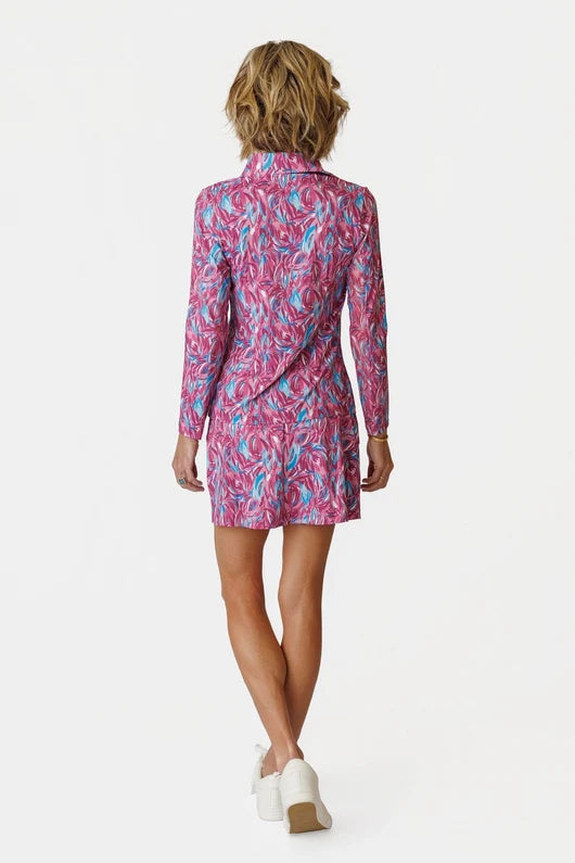 Amy Sport Womens Olivia Long Sleeved Top - Sunset Bloom