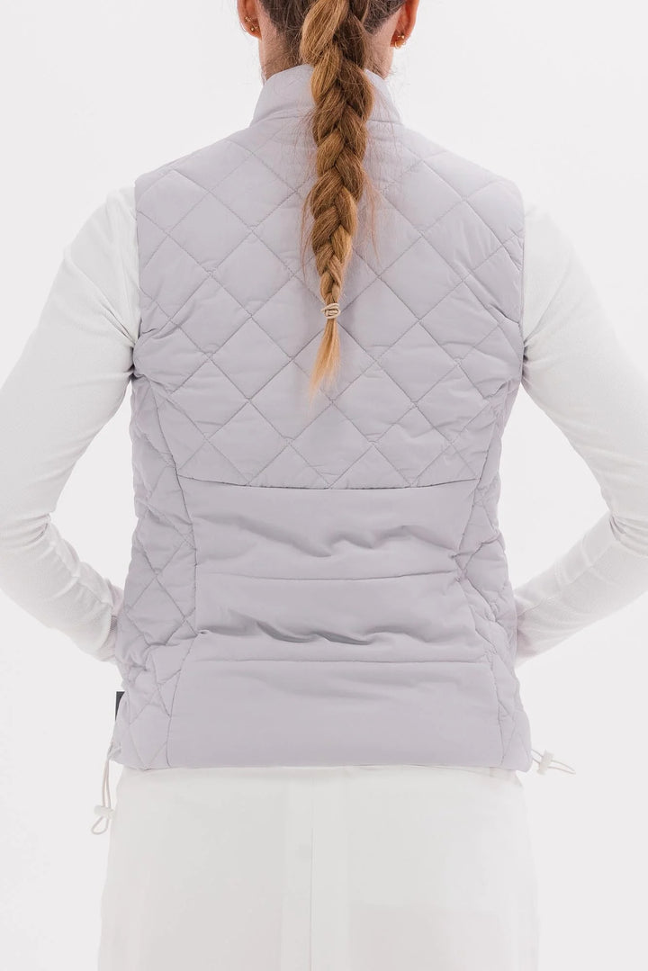 Foray Golf Diamond Stitch Vest - Grey - Skorzie