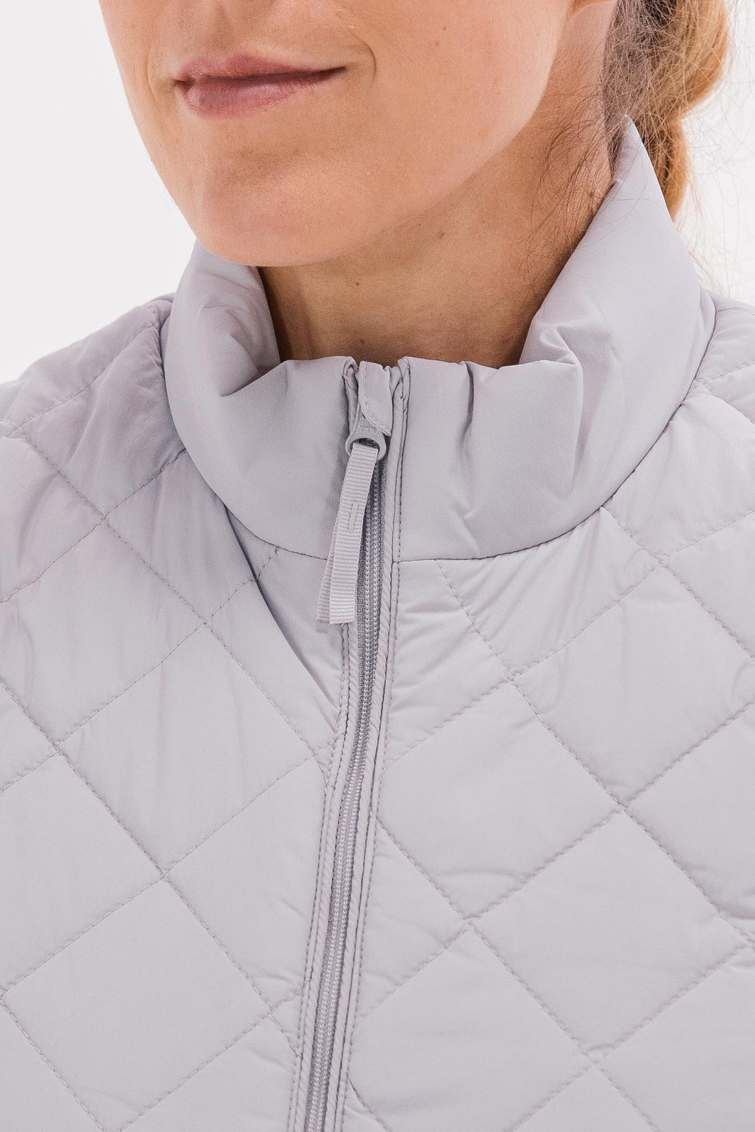 Foray Golf Diamond Stitch Vest - Grey - Skorzie