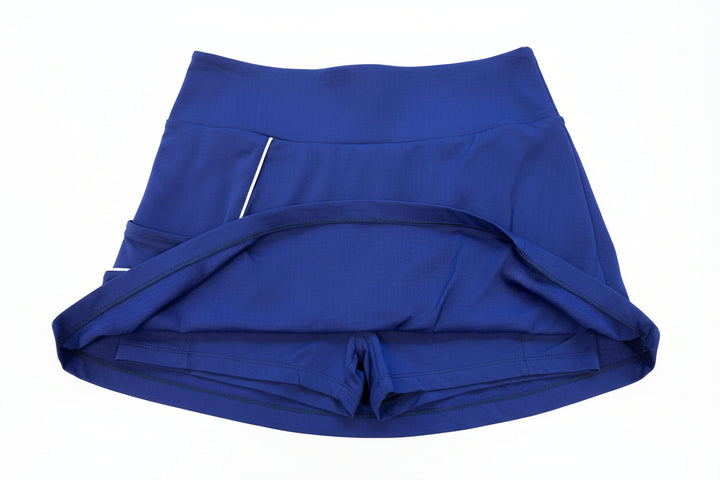 G-Lifestyle Women's Piping Skort (15") - Royal Blue - Small