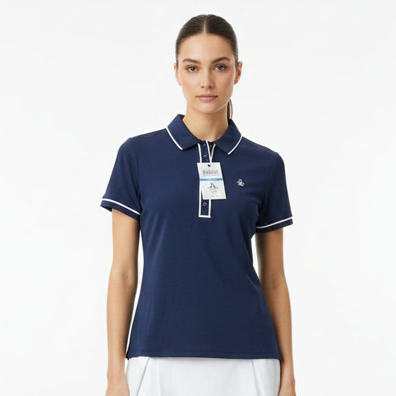 Original Penguin Women's Golf Polo Veronica Performance Navy Size M