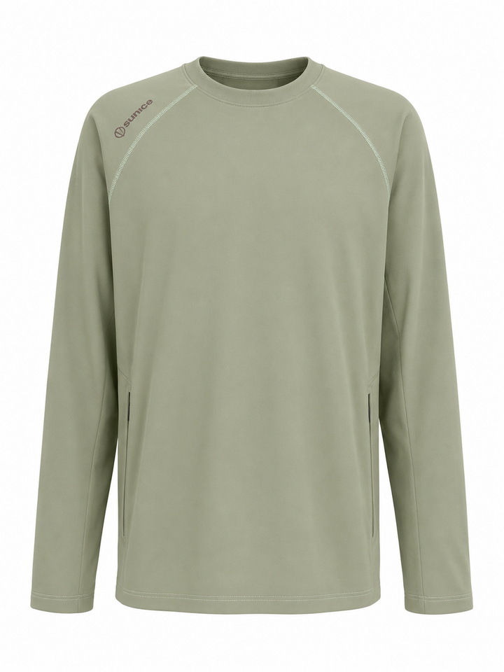 Sunice Men's Allendale 2.0 Element Shield Crewneck - Sea Spray - Large