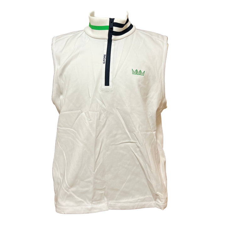 G/FORE Double Knit Pique Vest (w/logo) - Snow - X-Large - Skorzie