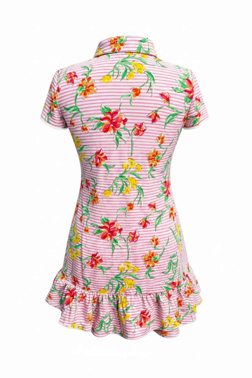 IBKUL Short Sleeve Floral Dress - Small - Skorzie