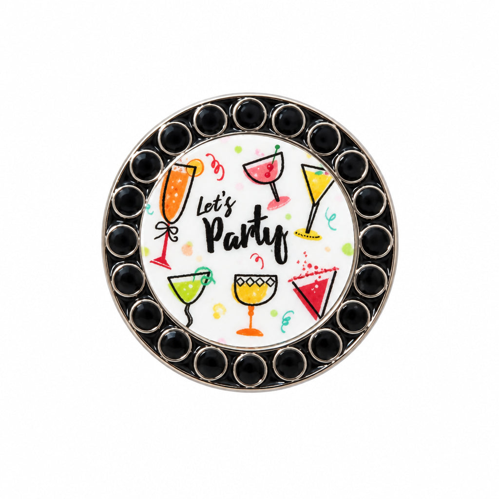 Best Of Golf America Crystal Rim Ball Marker - Let's Party