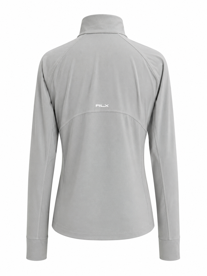 RLX Ralph Lauren Quarter Zip Top (W/Logo)  - Grey - Large