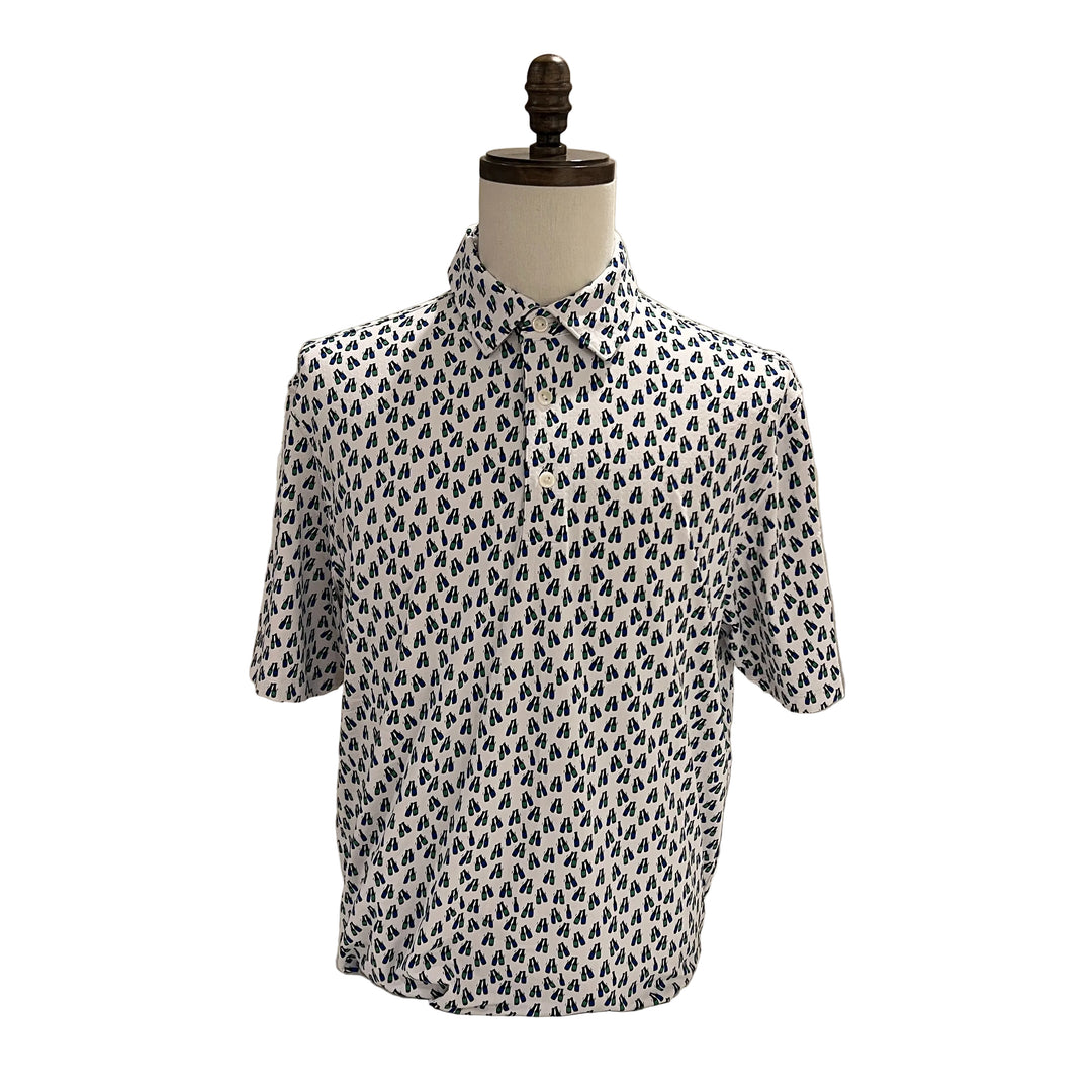 IBKUL Cheers Polo - Blue/Green - Large - Skorzie