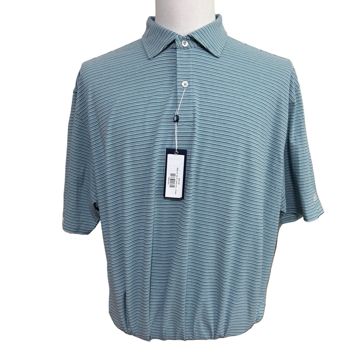 Holderness & Bourne Keppler Polo (w/logo) - Sage/White/Navy - XX-Large - Skorzie