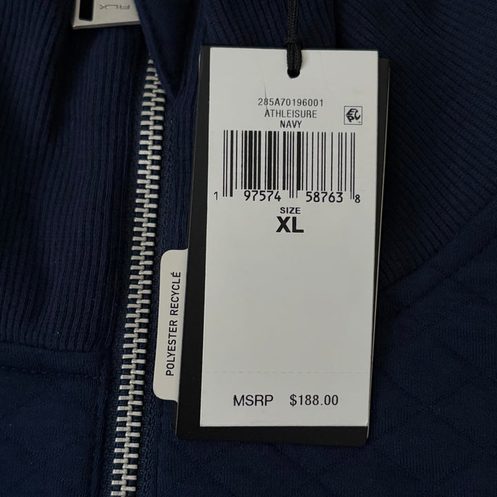 RLX Ralph Lauren Women's Golf 1/4 Zip Quilted Funnelneck Navy Size XL