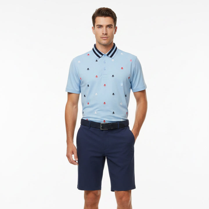 G/FORE Men's Polo Embroidered Tech Jersey Baja Size M
