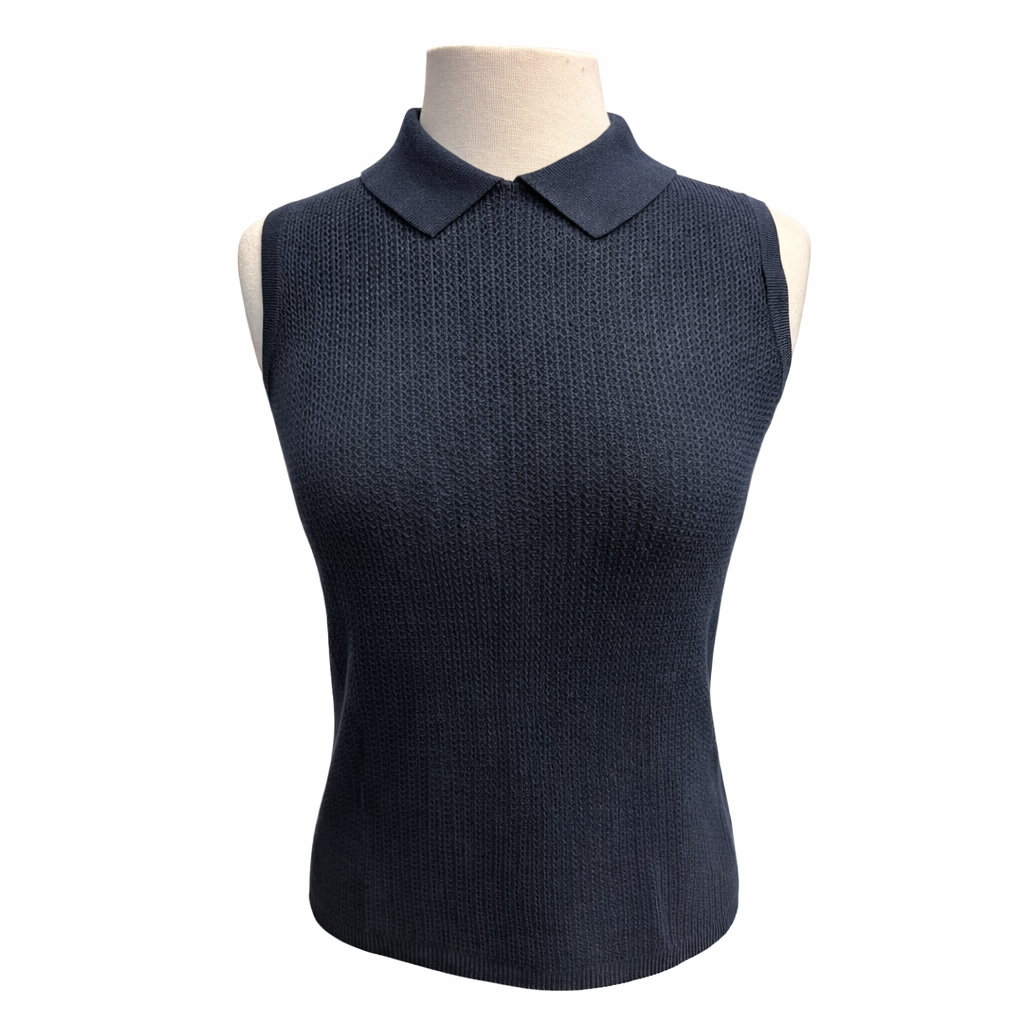 A. Putnam Women's Crochet Sleeveless Top - Navy - Small - Skorzie