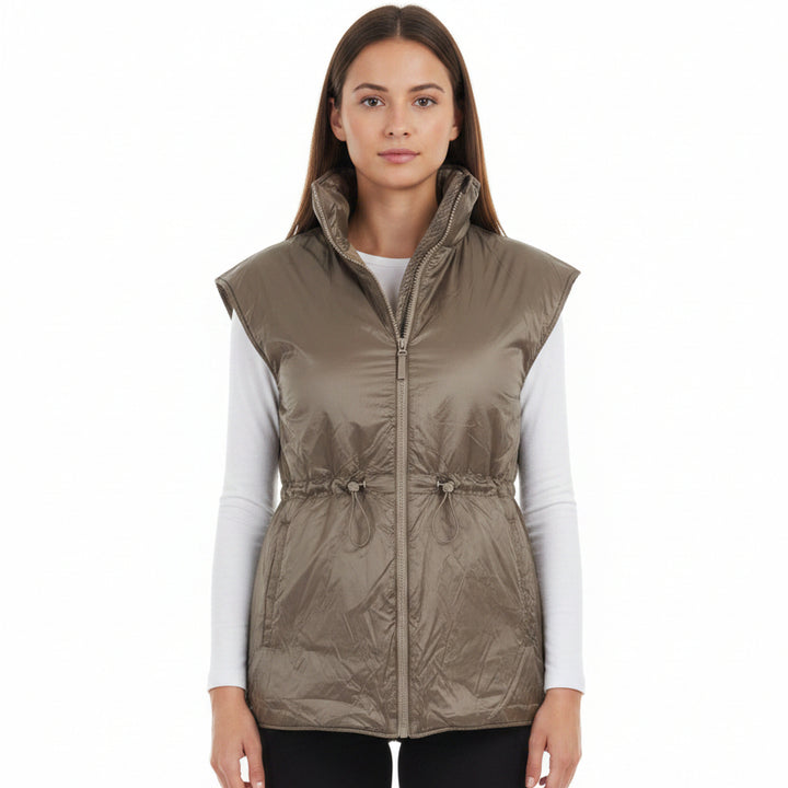 G/FORE Women's Vest Reversible Cinched Sand Size S
