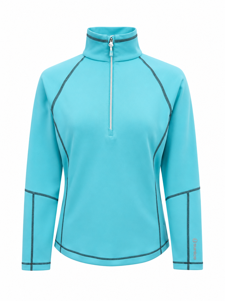 Sunice Women's Maddy Stretch Quarter Zip Pullover - Ocean - Medium