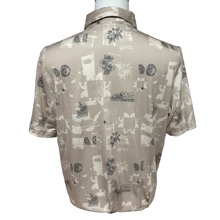Travis Mathew Featherweight Spritz Polo (w/logo) - Island Fossil - Large - Skorzie