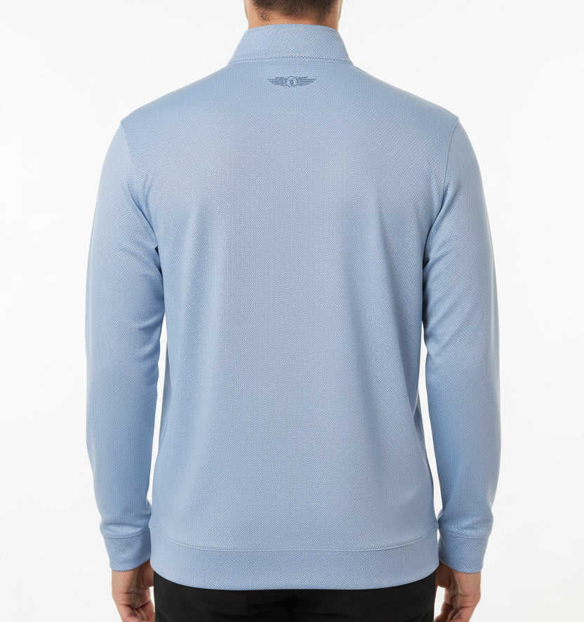 Straight Down Men's Golf Quarter Zip San Marino Tidal Size L