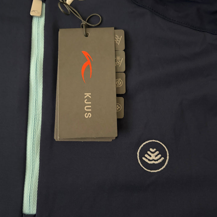 KJUS Women's Golf Top Movement Half Zip (w/logo) Atlanta Blue Size XL