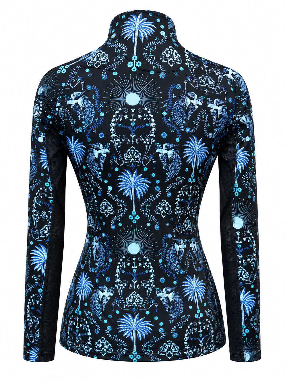 Kastel Denmark Long Sleeve 1/4 Zip Sun Shirt - Birds & Palms - Skorzie