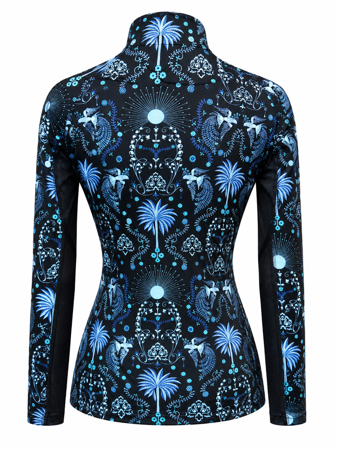 Kastel Denmark Long Sleeve 1/4 Zip Sun Shirt - Birds & Palms - Skorzie