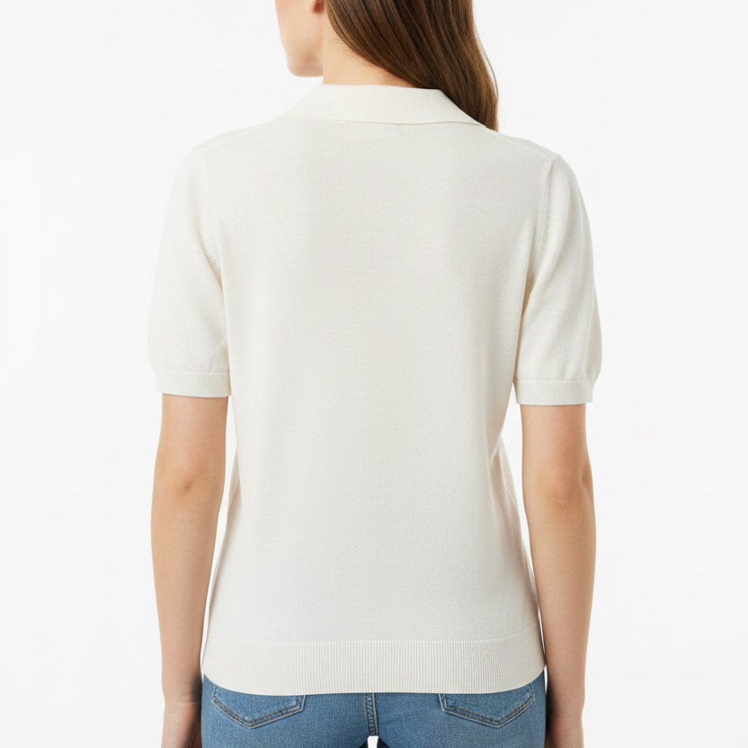 Devon Halsey Women's Sweater Cashmere Jojo Collar Day