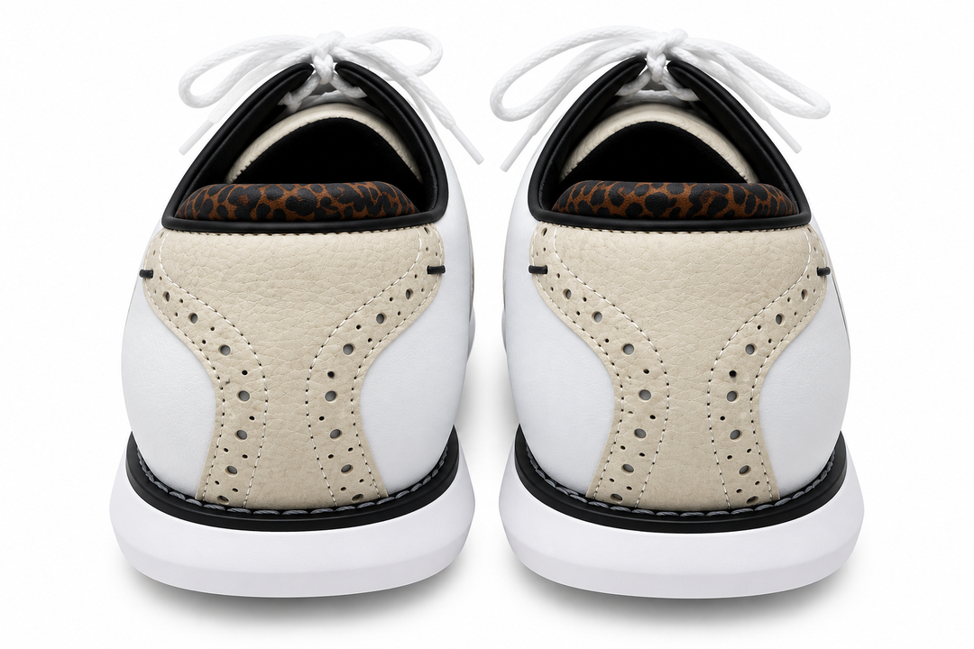 FootJoy Traditions Women's Golf Shoes 97938 - Size 11 - White/Tan