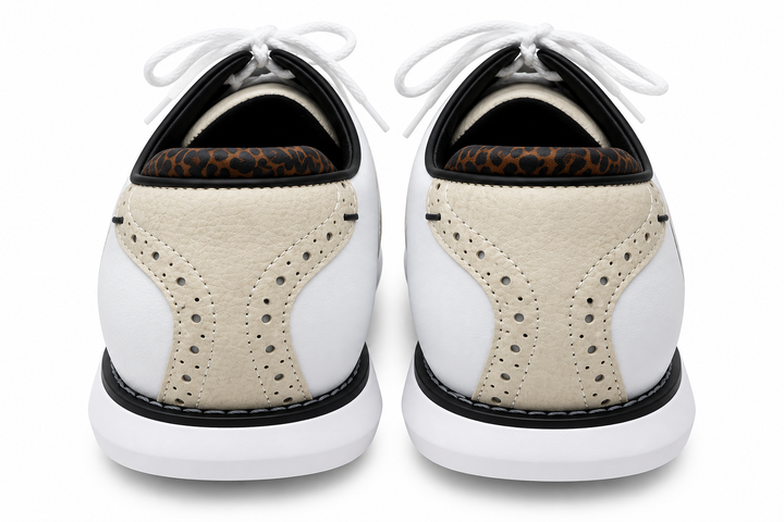 FootJoy Traditions Women's Golf Shoes 97938 - Size 11 - White/Tan