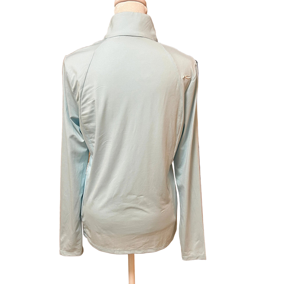 KJUS Collagen Midlayer Half-Zip (w/logo) - Icy Blue - Skorzie